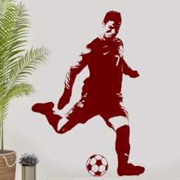 Ronaldo Celebration Wall Decal Portugal Soccer Art - H91xw60cm - thumbnail 3