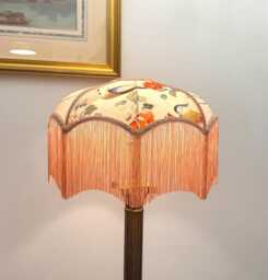Japanese Kimono Silk Lampshade Petal Reverie Pendant Or Table Lamp Shade - thumbnail 1