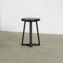 Round Side Table - Wooden Stool Bedside - thumbnail 4