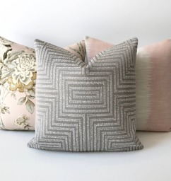 Taupe Gray Beige Dotted Modern Geometric Dwell Studio Decorative Pillow Cover - thumbnail 1