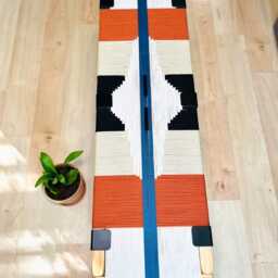 Hand-Woven Entryway Bench Mcm Style End Of Bed & Mudroom Seating - Custom-Made, Multiple Sizes - thumbnail 3
