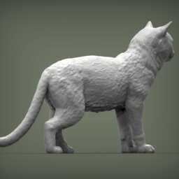 Cat Standing -3D Printed - For Lovers, Ornament, Memorial, Gift - thumbnail 2
