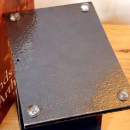 Heavy Industrial Doorstop - Steel Doorstop, Metal Decor, Door Stop, Retro Office Reclaimed, Upcycled - thumbnail 3