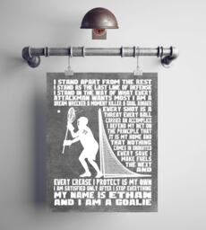 Lacrosse Goalie Gift - Personalized Lacrosse Mom Coach Goalie Wall Decor Lax - thumbnail 1