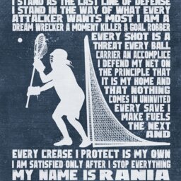Lacrosse Goalie Gift - Personalized Lacrosse Mom Coach Goalie Wall Decor Lax - thumbnail 2