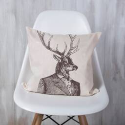 Dapper English Stag Cushion