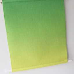 Green To Yellow Ombre Pin Banner - Wall Hanging - Enamel Display Collector Fabric Pennant - thumbnail 4