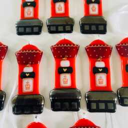Post Box Fused Glass Christmas Decoration - Tree Decoration, Cornish Glass, Cornwall - thumbnail 4