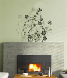 Large Stencil Floral Filigree - Reusable Stencils Instead Of Wall Decals