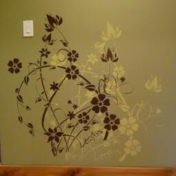 Large Stencil Floral Filigree - Reusable Stencils Instead Of Wall Decals - thumbnail 2