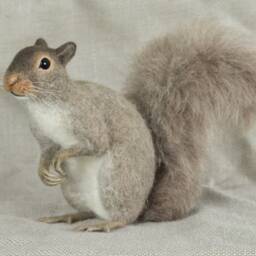 Made To Order Needle Felted Squirrel Custom Needle Felted Animal Sculpture - thumbnail 3