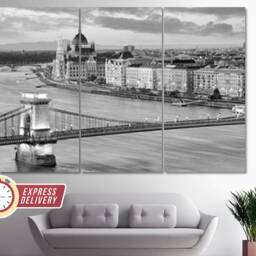 Budapest Skyline, Canvas, Wall Art, Photo, Print, Poster, Hungary Hungarian Gift - thumbnail 3