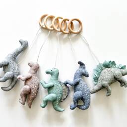 Dinosaur Baby Gym Toys Montessori Nursery Accessory - thumbnail 2