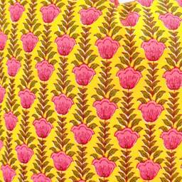 Indian Block Print Pillow Coven , Cotton Voile Hand Mede - thumbnail 3