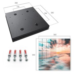 Sunset Wall Mounted Key Cabinet, Orange Box For Home, Photographic Landscapes, Lovers Of Nature & Peace - thumbnail 4