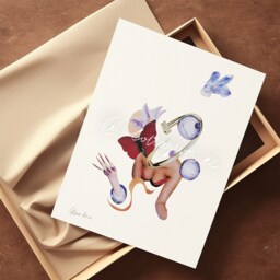 Wall Art - Poster Home Decor Print Collage No. 239 - Mischievous Gal - thumbnail 3