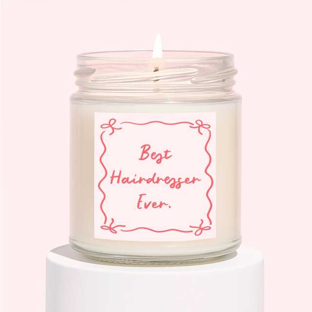 Hairdresser Gifts - For Her Best Thank You Gift Scented Soy Wax Candle - image 1