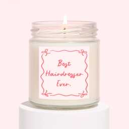 Hairdresser Gifts - For Her Best Thank You Gift Scented Soy Wax Candle - thumbnail 1