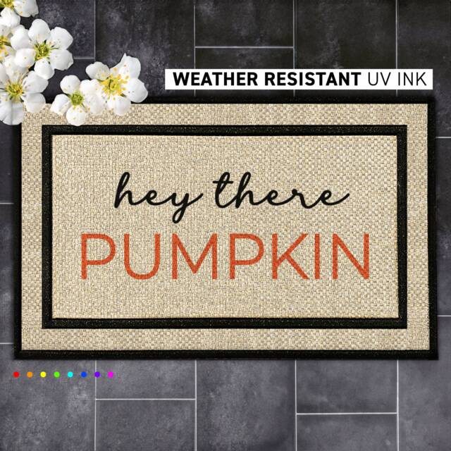 Personalized Pumpkin Doormat - Welcome Guests With Autumn Charm - image 1
