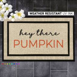 Personalized Pumpkin Doormat - Welcome Guests With Autumn Charm - thumbnail 1
