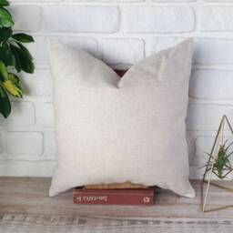 Terracotta Faux Leather Pillow Cover Rustic Modern Home Decor - 16''x16'' - thumbnail 4