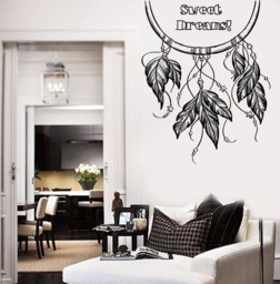 Wall Vinyl Decal Art Phrase Words Wish For Sweet Dreams Amazing Bedroom Decor - #2749Dn - thumbnail 1