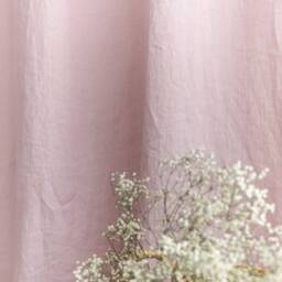 Natural Linen Dusty Pink Color Curtains/Custom Rod Pocket Rustic Blinds Curtains/ Curtains&window Treatments - thumbnail 3
