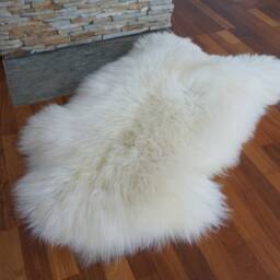 Super Thick White Genuine Natural Sheepskin Rug Rugs Gray Carpet Outdoor Cheap Rugs, Scandinavian Style - thumbnail 3