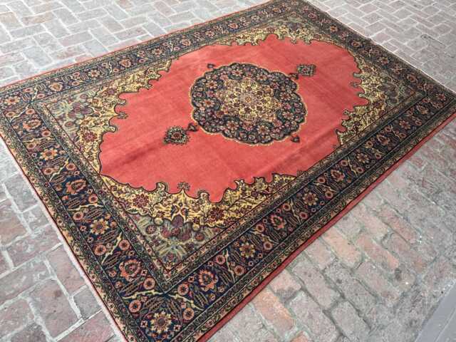 6x10 Handmade Afghan Wool Rug - Oversized Pink & Black Tribal Oriental Carpet Statement Area For Living Room, Bedroom Or Dining - image 1