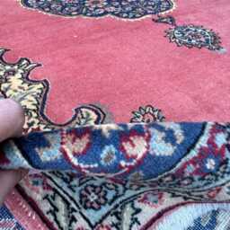 6x10 Handmade Afghan Wool Rug - Oversized Pink & Black Tribal Oriental Carpet Statement Area For Living Room, Bedroom Or Dining - thumbnail 4