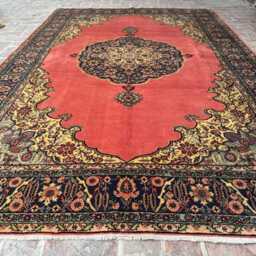 6x10 Handmade Afghan Wool Rug - Oversized Pink & Black Tribal Oriental Carpet Statement Area For Living Room, Bedroom Or Dining - thumbnail 2