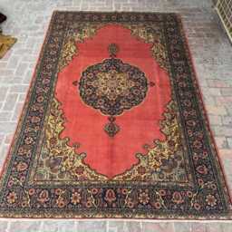 6x10 Handmade Afghan Wool Rug - Oversized Pink & Black Tribal Oriental Carpet Statement Area For Living Room, Bedroom Or Dining - thumbnail 3