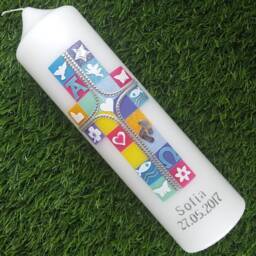 Baptismal Candle Cross Mosaic - thumbnail 2