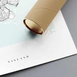 Helsinki City Map Print, Home Decor, Wall Art, Poster, Framed - thumbnail 3
