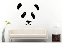 Panda Bear Head Cute Animal Children's Room Wall Decal Vinyl Sticker Mural Decor L997 - thumbnail 1