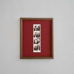 11x14 Walnut Picture Frame With Mat Opening Size 2x3 4x6 5x7 - thumbnail 1