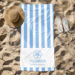 Custom Logo Beach Towel, Personalized Business Team Gift, Hotel Spa Waterpark Swim Pool Brand Corporate Towel Gift - thumbnail 3