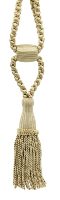 "D??copro Curtain & Drapery Tassel Tieback, Adjustable Cord Length, Length 5 1/2"", Spread 24" - image 1