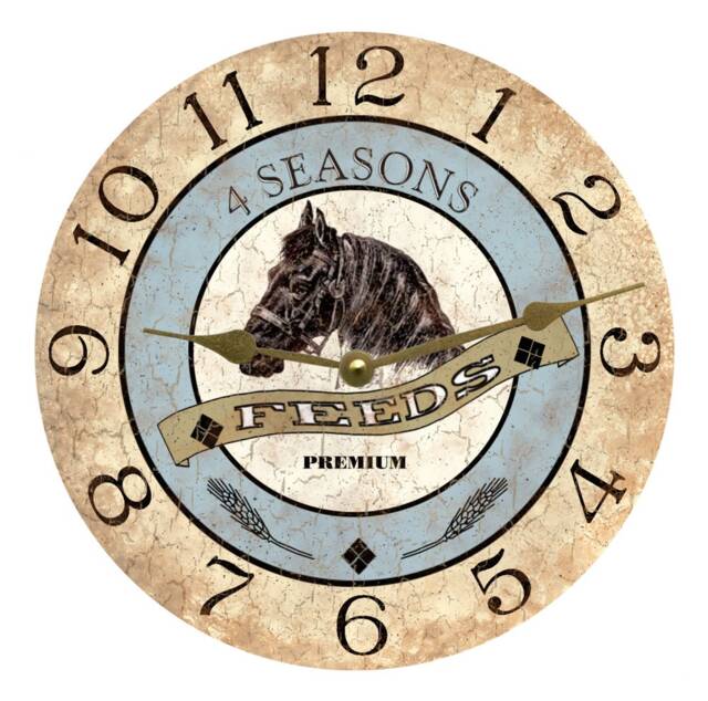 Rustic Horse Clock - 4 Seasons Feeds - image 1