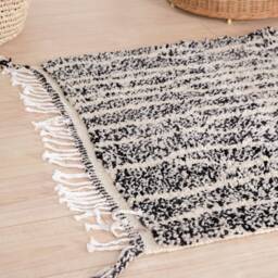 Wool Beni Ourain Rug, Moroccan Rug 3x5 Ft, Authentic Handmade Berber Carpet, Genuine Rug, Area Tapis Berbere, Teppich - thumbnail 4