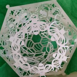 Bee Keeper Paper Snowflake 3D Ornament For All Year Round - thumbnail 4