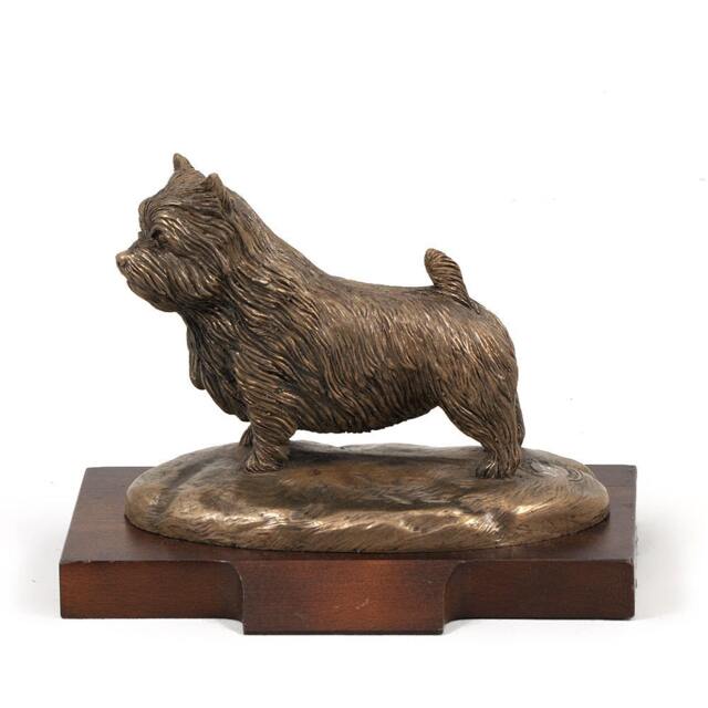 Norwich Terrier, Dog Wooden Base Statue, Limited Edition, Artdog - image 1
