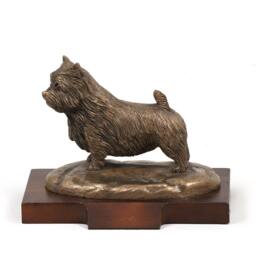 Norwich Terrier, Dog Wooden Base Statue, Limited Edition, Artdog - thumbnail 1