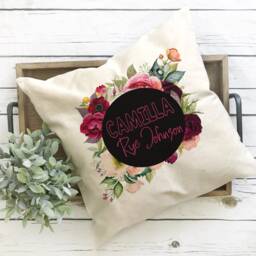 Birth Pillow, Annoucement, Stat Nursery Decor, Baby Shower Gift, Double Sided Personalized Annoucment - thumbnail 4