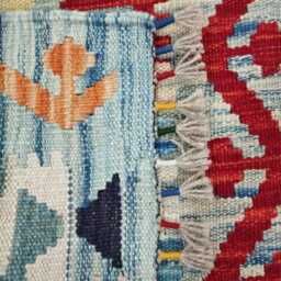 Runner Rug Classic, Handmade Artisan Afghan Turkish, Scandinavian, Navajo, Bohemian, Wool Flatweave Multicolour Kilim 203x57 cm - thumbnail 3