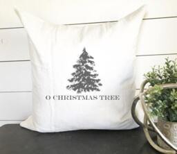 O Christmas Tree Pillow Cover, 18 X Decor, Holiday Pillow, Gift, Farmhouse Gift - thumbnail 2