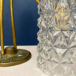 Vintage Tulip Lamp in Molded Glass - thumbnail 2