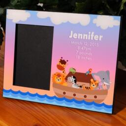 Personalized Noah's Ark Baby Photo Frame 4x6 Picture - thumbnail 2
