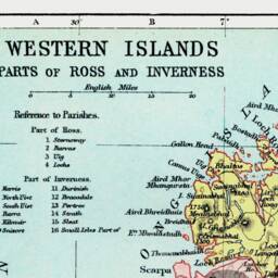 Hebrides Map Print Western Isles Of Scotland, 1886 Vintage Style - Exceptional Quality 230Gsm Framed Unframed Free Standard Delivery - thumbnail 2