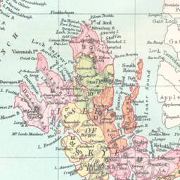 Hebrides Map Print Western Isles Of Scotland, 1886 Vintage Style - Exceptional Quality 230Gsm Framed Unframed Free Standard Delivery - thumbnail 3